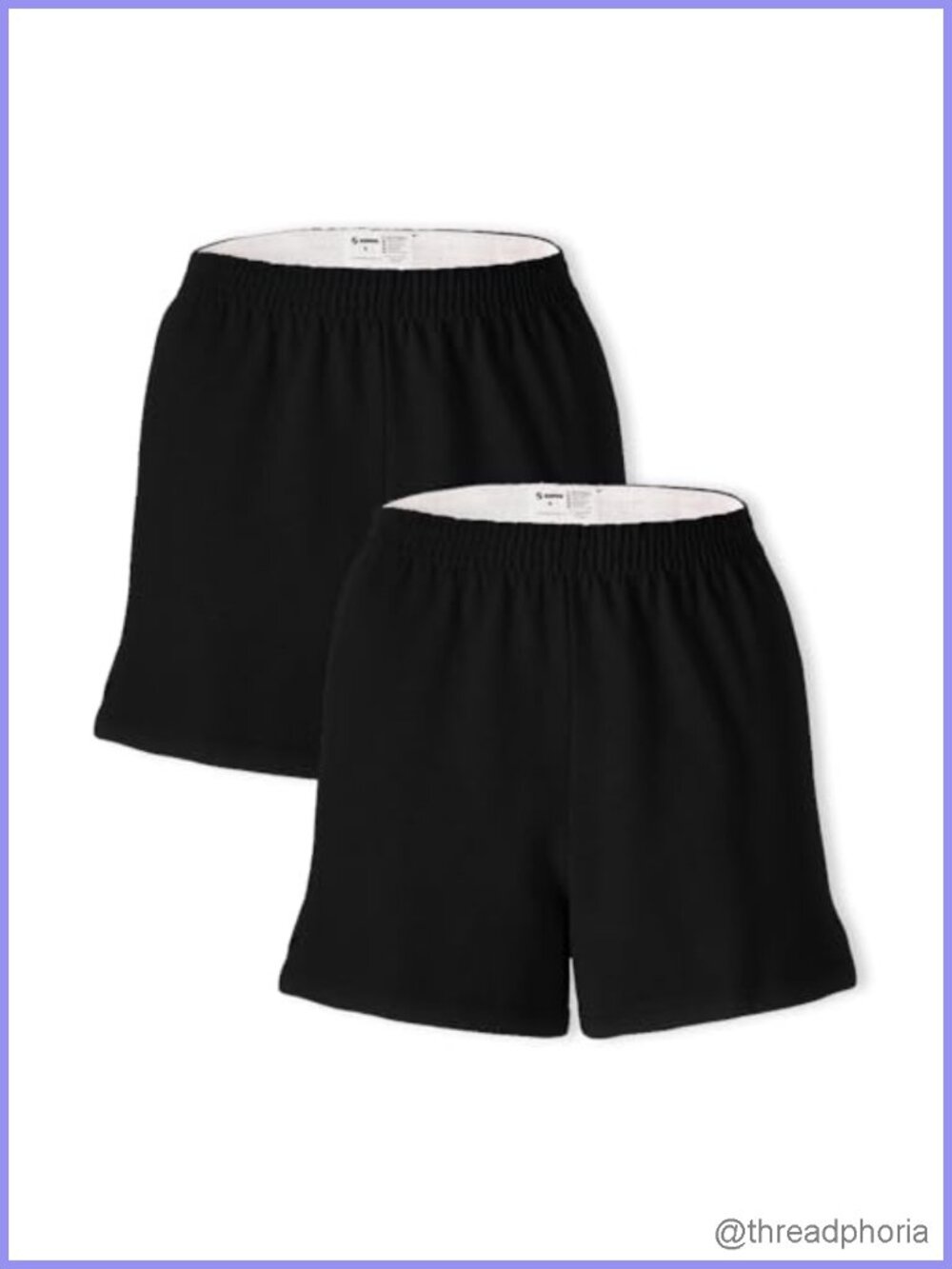 Cheer Shorts Athletic Cotton Blend 3 Inch Inseam V-Notch Leg 2 Pack